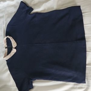 JCREW peter pan collar short sleeve top in sz Large